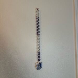 Dallas Mavericks Beaded Necklace with Logo Pendant